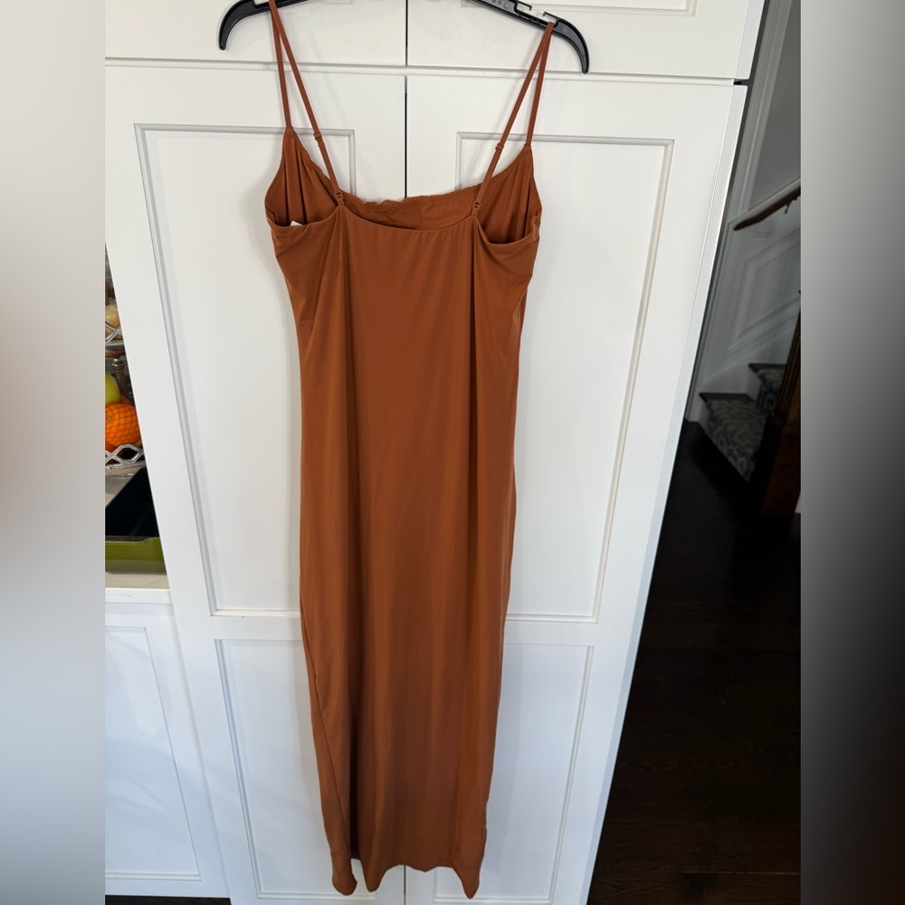 SKIMS NEW Fits Everybody Long Slip Dress | Bronze | Size XL Bronze - Picture 6 of 6